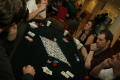 Photograph: [Students around a table at UNT's Casino Night]