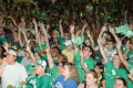 Photograph: [Crowd of students at first pep rally, 2007]