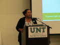 Primary view of [Cheylon Brown speaking at the Fall Welcome]