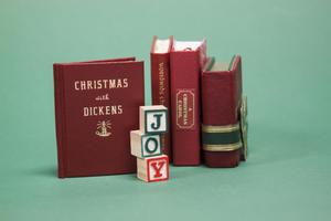Primary view of object titled '[Mini Christmas books, JOY]'.