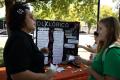 Photograph: [Folklorico de North Texas organization passing out flyers, 2]