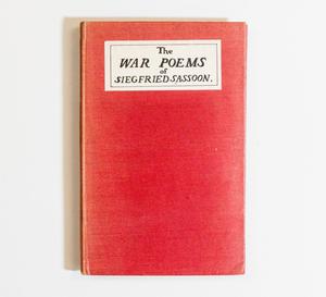 Bright red book cover. The title is in black on the top of the cover, inside a white slip.