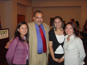 Primary view of object titled '[Students with staff at Hispanic Heritage Month event]'.