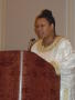 Photograph: [Cheylon Brown at 2005 Black History Month event]