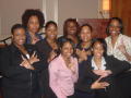 Photograph: [Sorority group at 2005 Black History Month event, 2]