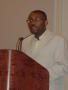 Photograph: [Speaker at 2005 Black History Month event]