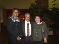 Photograph: [Cassandra Berry and two others at ceremony 1]
