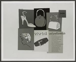 Primary view of object titled '[Vivid velveteens advertisement]'.