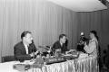 Photograph: [Nelson A. Rockefeller at panel in the Sheraton Hotel, 2]