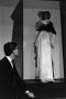 Photograph: [Yves Saint-Laurent looking up at model, 2]