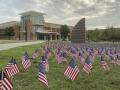 Thumbnail image of item number 1 in: '[9/11 memorial on UNT Union lawn]'.