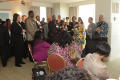 Photograph: [Group gathered in lounge at 2012 TABPHE conference]