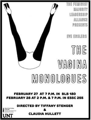 Primary view of object titled '[Flyer: The Vagina Monologues]'.