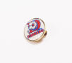 Photograph: [Dallas Tornado pin with red lettering]