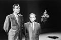 Photograph: [Two men on "The Story" television show, 3]