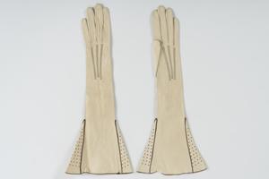 Primary view of object titled 'Gloves'.