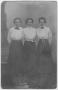 Photograph: [Three women in formal attire]