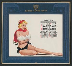 Primary view of object titled '[The 1953 United States Navy Pin Up Calendar]'.