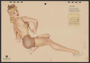 Primary view of object titled '[The 1943 Varga Girl Esquire Calendar]'.