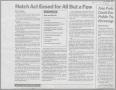 Newspaper: [Photocopy of clipping: Hatch Act Eased for All But a Few, October 4t…