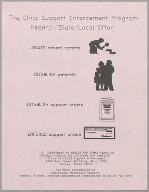 Primary view of object titled 'The Child Support Enforcement Program'.