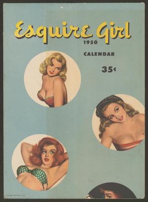 Primary view of object titled '[The 1950 Esquire Girl Calendar and Envelope]'.