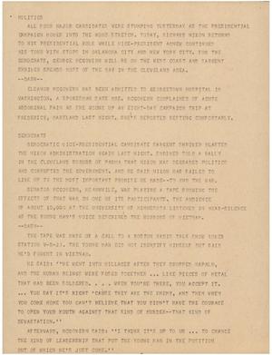 Primary view of object titled '[News Script: Politics]'.