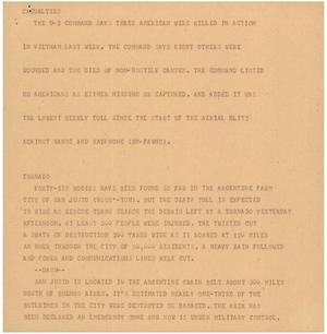 Primary view of object titled '[News Script: Casualties]'.
