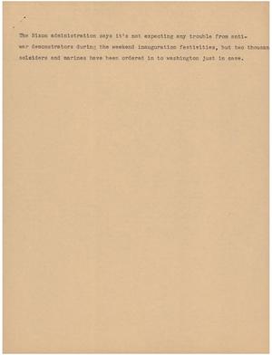 Primary view of object titled '[News Script: Anti war demonstration]'.