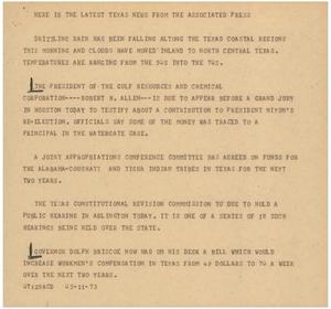 Primary view of object titled '[News Script: Grand jury reelection]'.