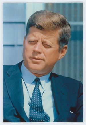 Primary view of object titled '[Portrait of John F. Kennedy]'.