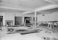 Photograph: [The interior of a building under construction]