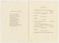 Thumbnail image of item number 2 in: '[Commencement Program for North Texas State Teachers College, May 29, 1938]'.