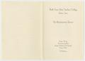 Thumbnail image of item number 3 in: '[Commencement Program for North Texas State Teachers College, May 29, 1938]'.