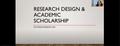 Primary view of [Research Design and Academic Scholarship virtual lecture]