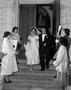 Primary view of [Bride and groom making their exit]