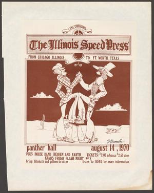 Primary view of object titled '[The Illinois Speed Press Concert Poster]'.