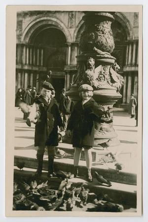 Primary view of object titled '[Alvin Jr. and Constance Owsley in Venice]'.