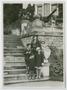 Primary view of [Lucy, Alvin Jr., Constance, and David at Peleș Castle]