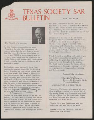 Texas Society SAR Bulletin, Spring 1984