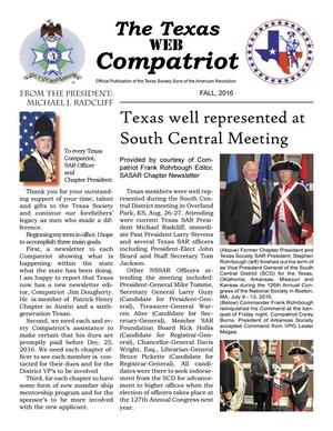 The Texas Compatriot, Fall 2016