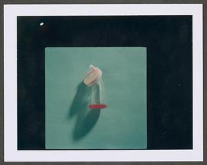 Primary view of object titled '[Cup with a lid on a colored background]'.
