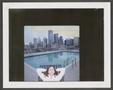 Photograph: [Victoria Clary laying on a chair by a rooftop pool]