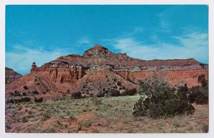 Primary view of object titled '[Postcard of Capitol Peak in Palo Duro Canyon]'.