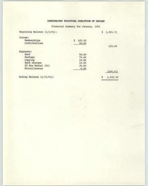 Primary view of object titled '[Financial summary]'.