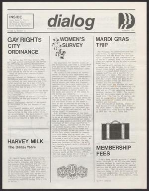 Primary view of object titled '[Dialog, Volume 5, Number 11, November 1981]'.