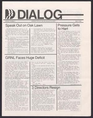 Primary view of object titled '[Dialog, Volume 6, Number 3, March 1982]'.