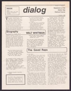 Primary view of object titled 'Dialog, Volume 4, Number 9, October 1980'.