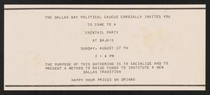 Primary view of object titled '[DGPC party invitation]'.