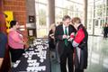 Photograph: [Guests collecting their name tags at the UNT College of Music Gala]